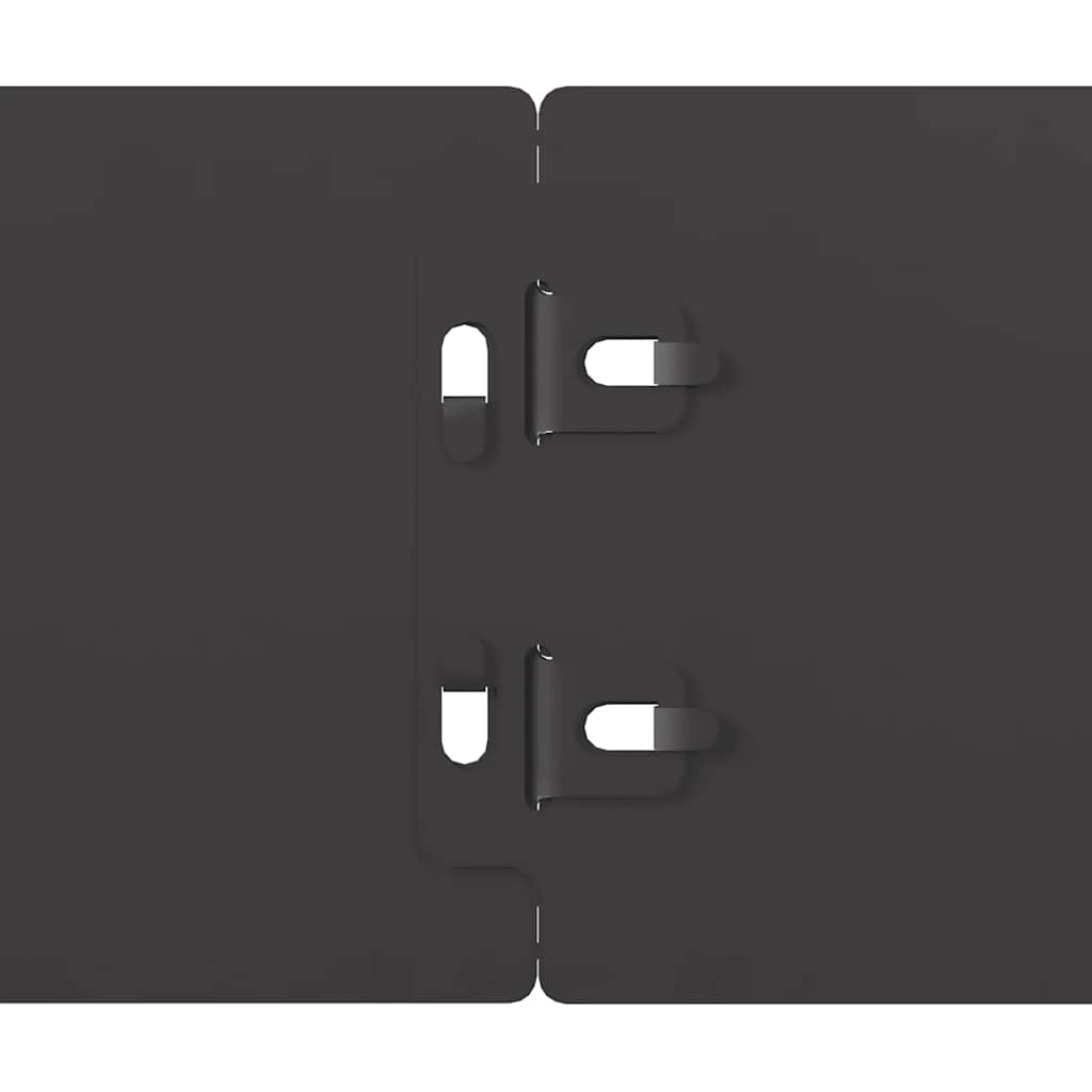 Nurmikon Reunalistat 50 Kpl Musta 10X103Cm Kylmävalssattu Teräs