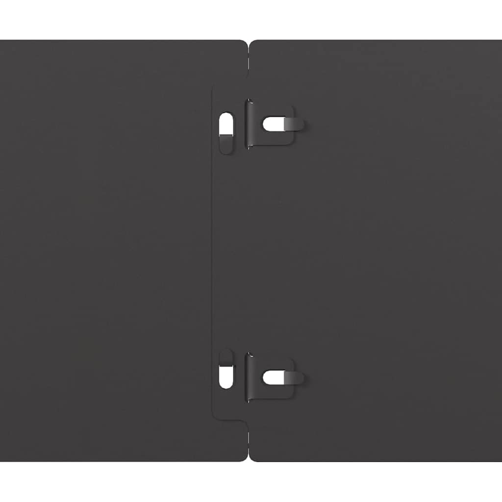 Nurmikon Reunalistat 10 Kpl Musta 15X103Cm Kylmävalssattu Teräs