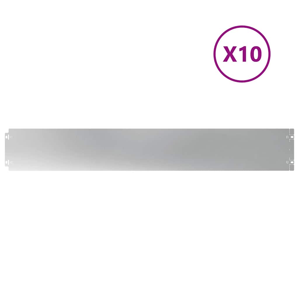 Nurmikon Reunalistat 10 Kpl 15X103 Cm Galvanoitua Terästä