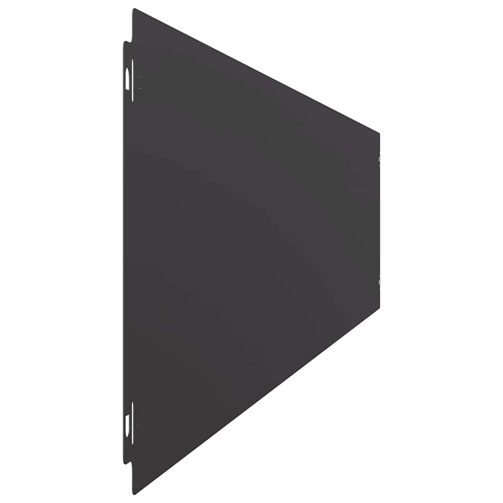 Nurmikon Reunalistat 10 Kpl Musta 20X103Cm Kylmävalssattu Teräs