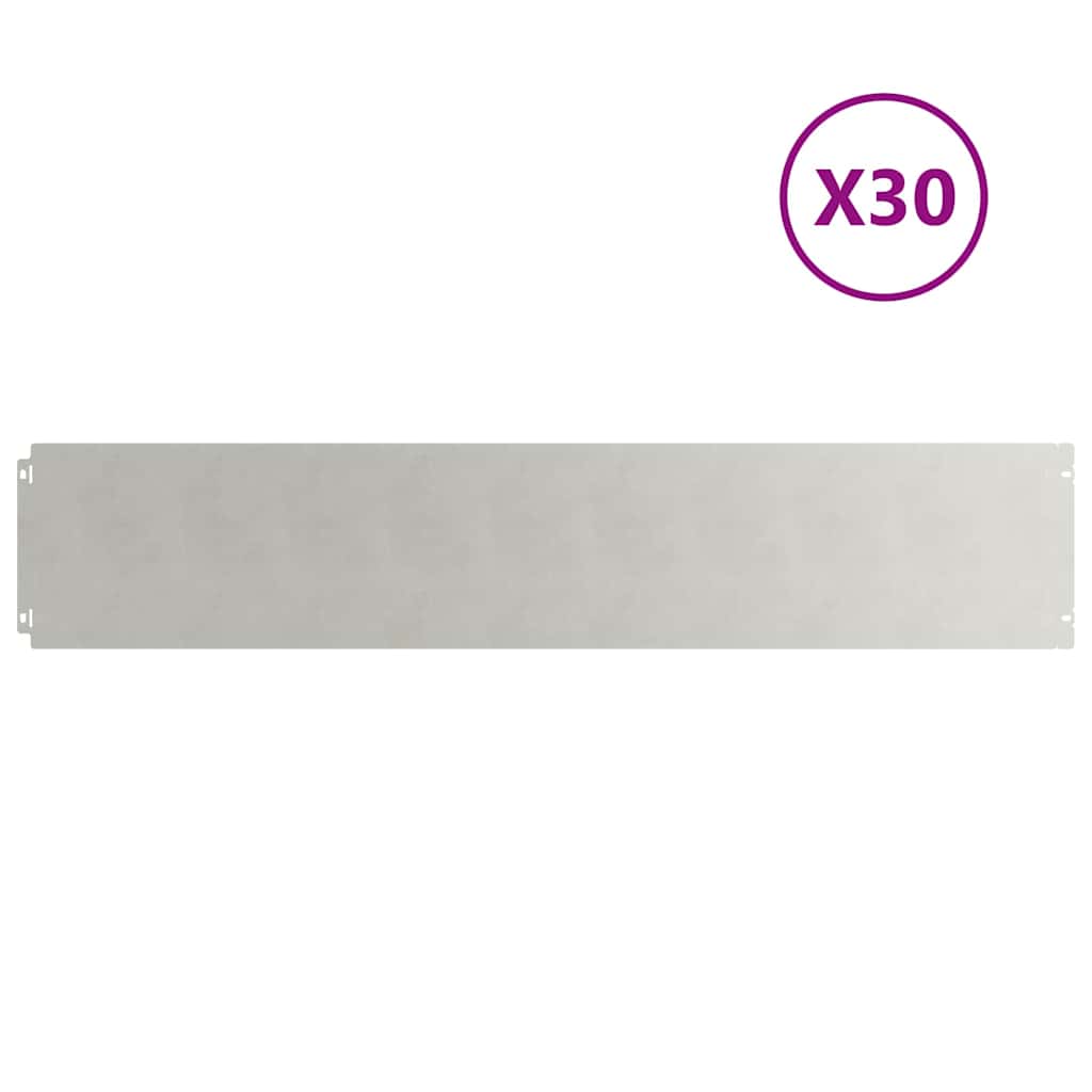 Nurmikon Reunalistat 30 Kpl 20X103 Cm Ruostumatonta Terästä