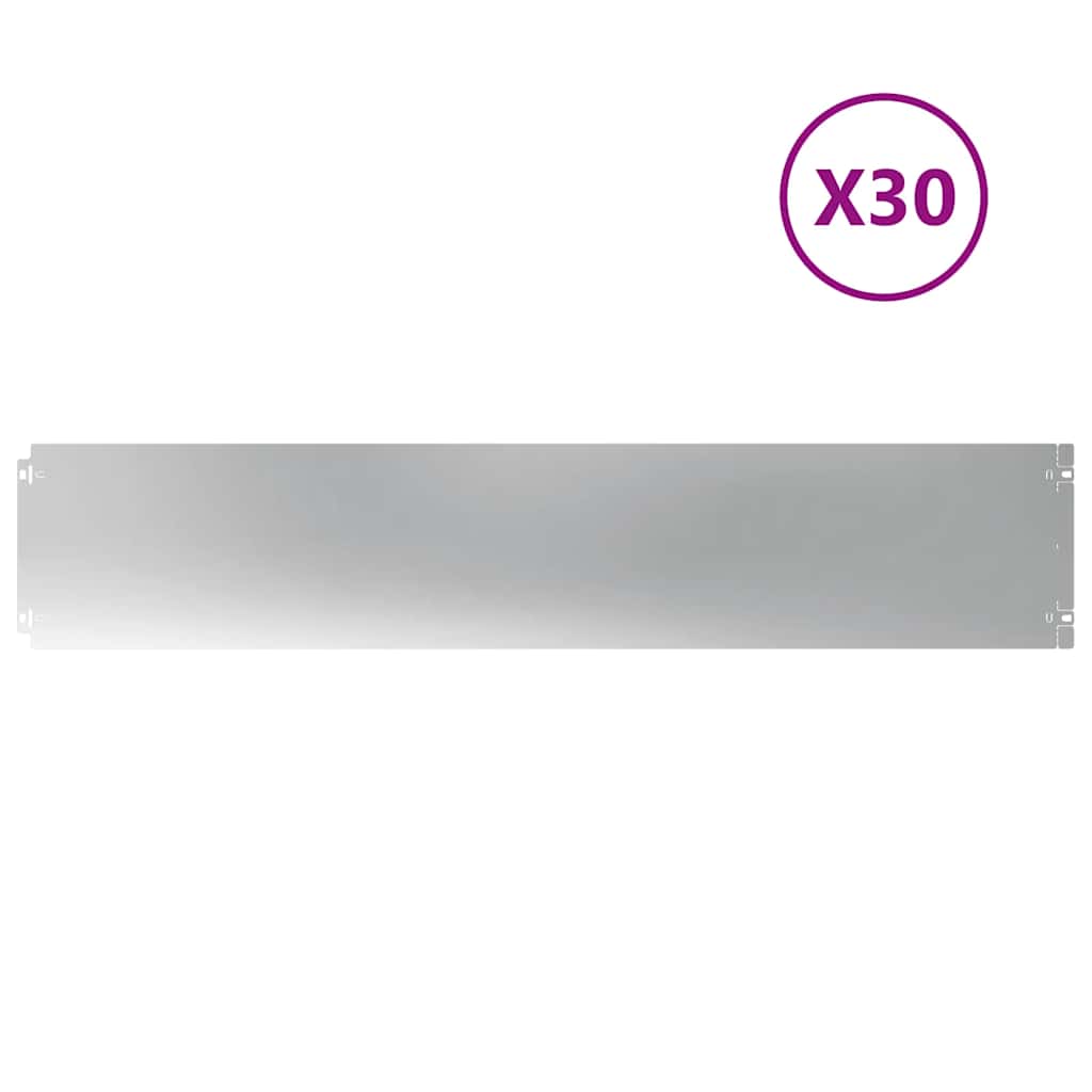 Nurmikon Reunalistat 30 Kpl 20X103 Cm Galvanoitua Terästä
