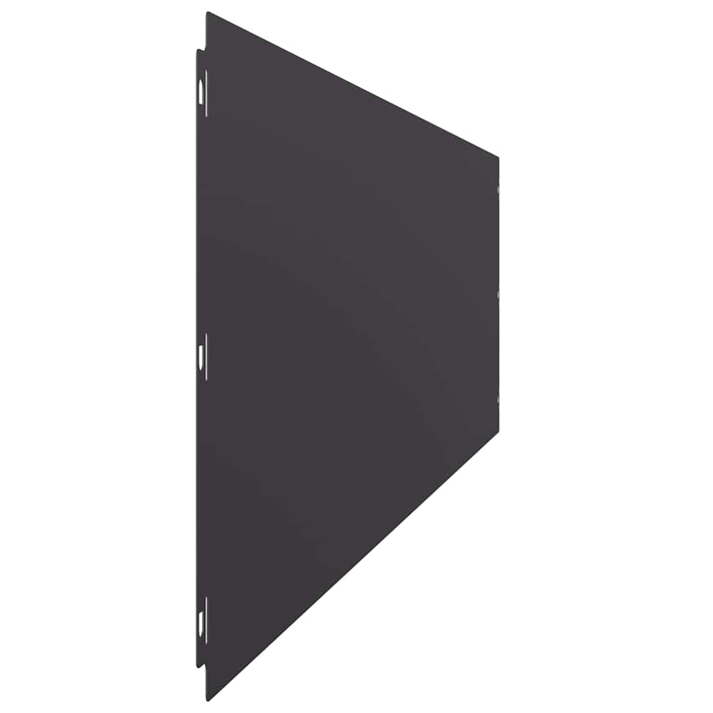 Nurmikon Reunalistat 20 Kpl Musta 25X103Cm Kylmävalssattu Teräs