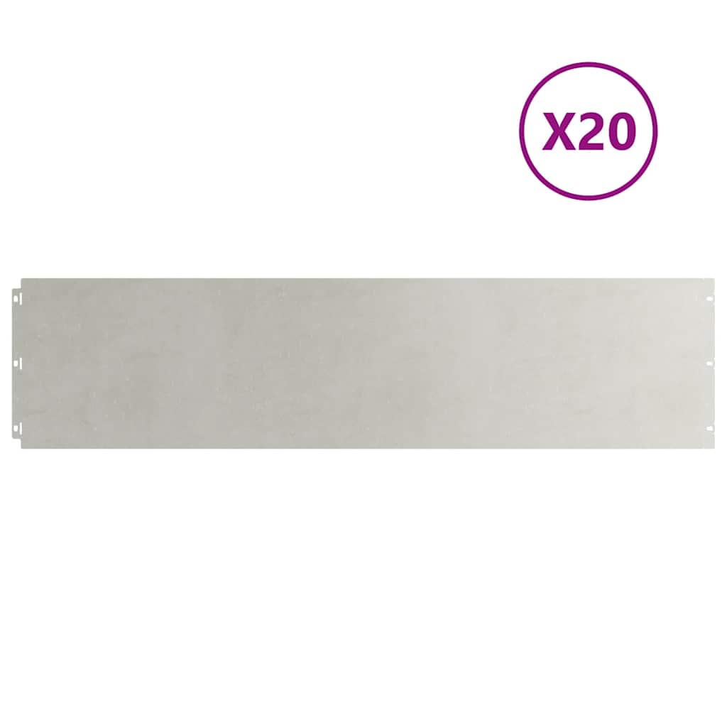 Nurmikon Reunalistat 20 Kpl 25X103 Cm Ruostumatonta Terästä
