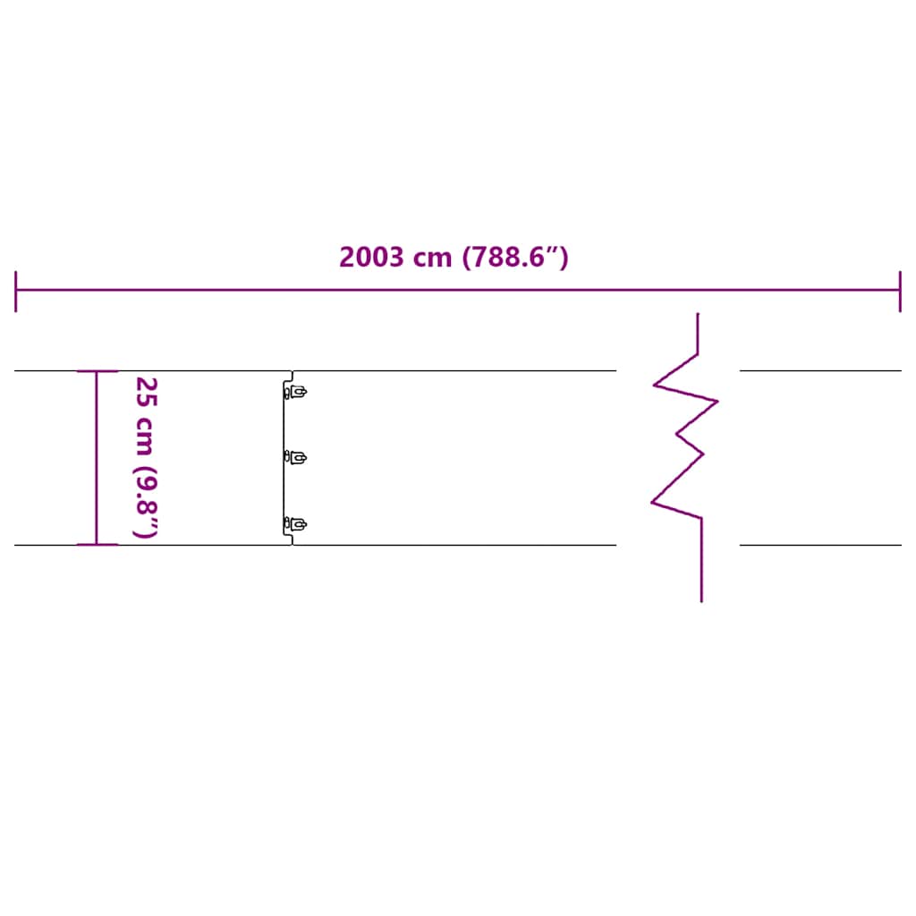 Nurmikon Reunalistat 20 Kpl 25X103 Cm Galvanoitua Terästä