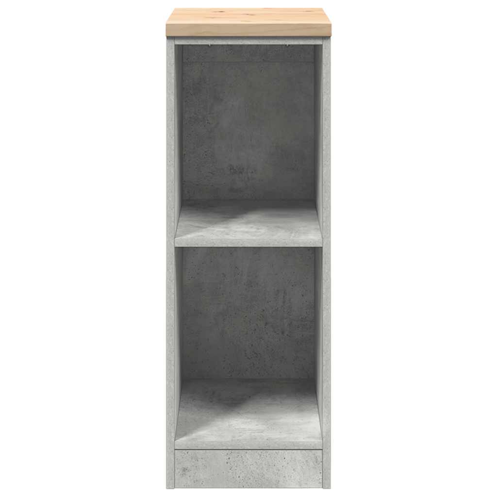 Autotallin Säilytyskaappi Betoni Harmaa 30X51X85 Cm Täysi Mänty