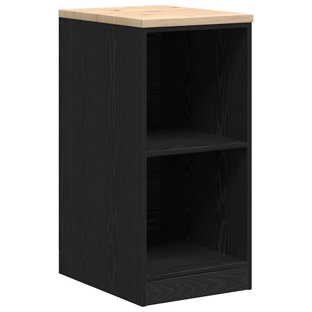 Autotallin Säilytyskaappi Musta 40X51X85 Cm Täysi Mänty
