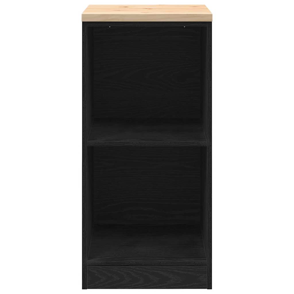Autotallin Säilytyskaappi Musta 40X51X85 Cm Täysi Mänty