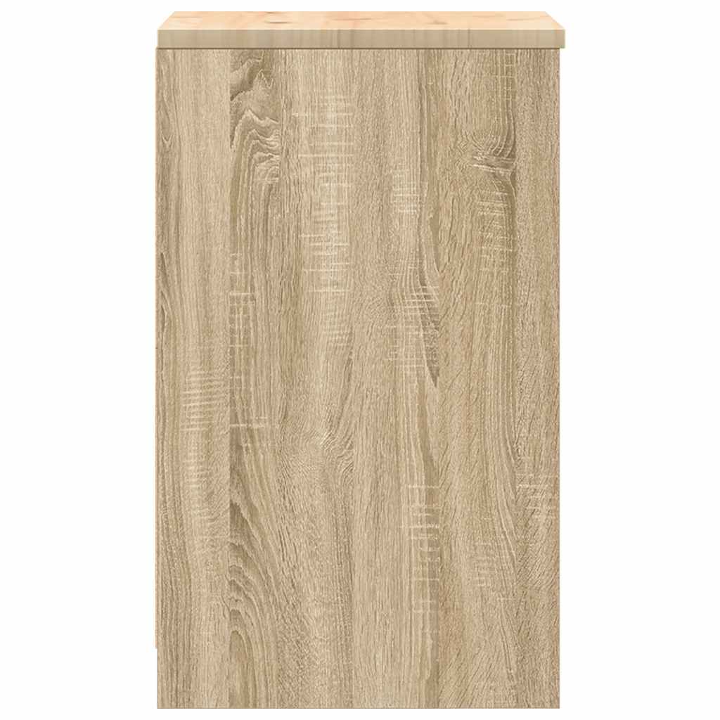 Autotallin Säilytyskaappi Sonoma Tammi 40X51X85 Cm Täysi Mänty