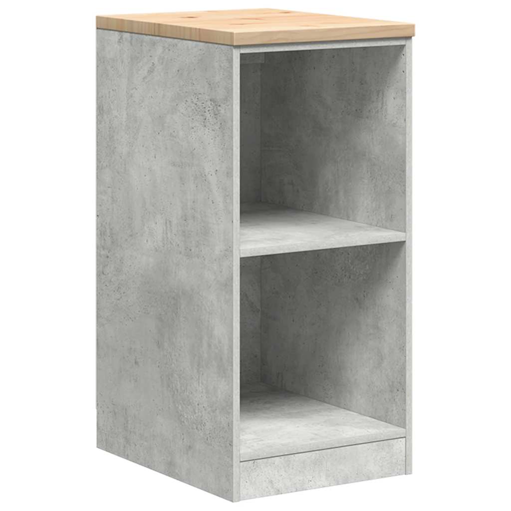 Autotallin Säilytyskaappi Betoni Harmaa 40X51X85 Cm Täysi Mänty