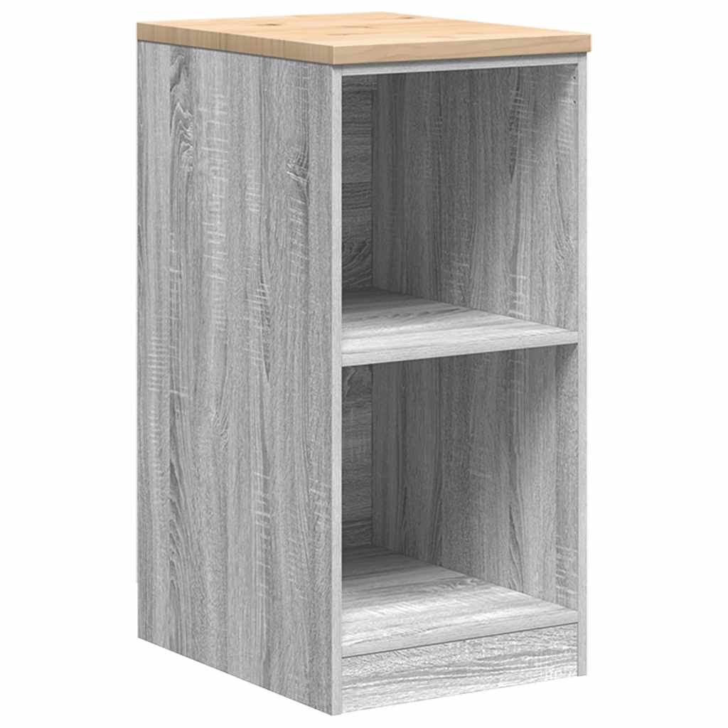 Autotallin Säilytyskaappi Harmaa Sonoma 40X51X85 Cm Täysi Mänty