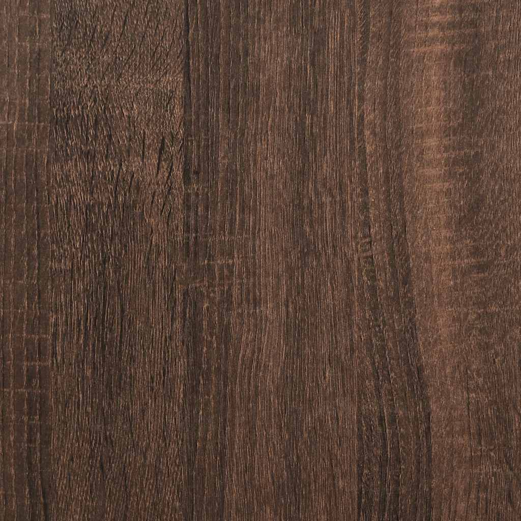 Autotallin Säilytyskaappi Ruskea Tammi 40X51X85 Cm Täysi Mänty