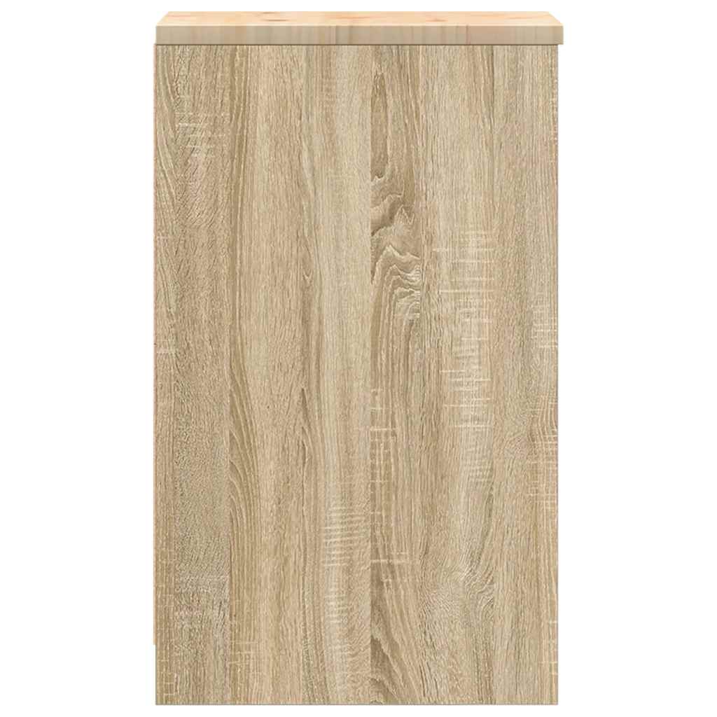 Autotallin Säilytyskaappi Sonoma Tammi 30X51X85 Cm Täysi Mänty