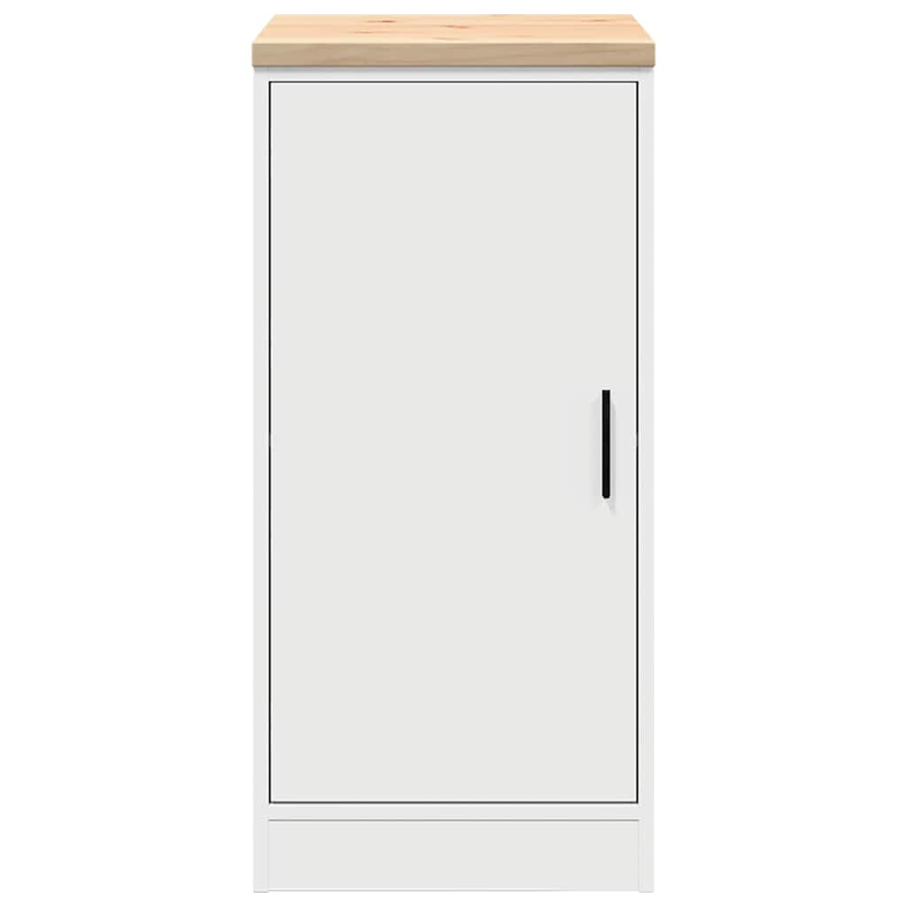 Autotallin Säilytyskaappi Valkoinen 40X51X85 Cm Täysi Mänty