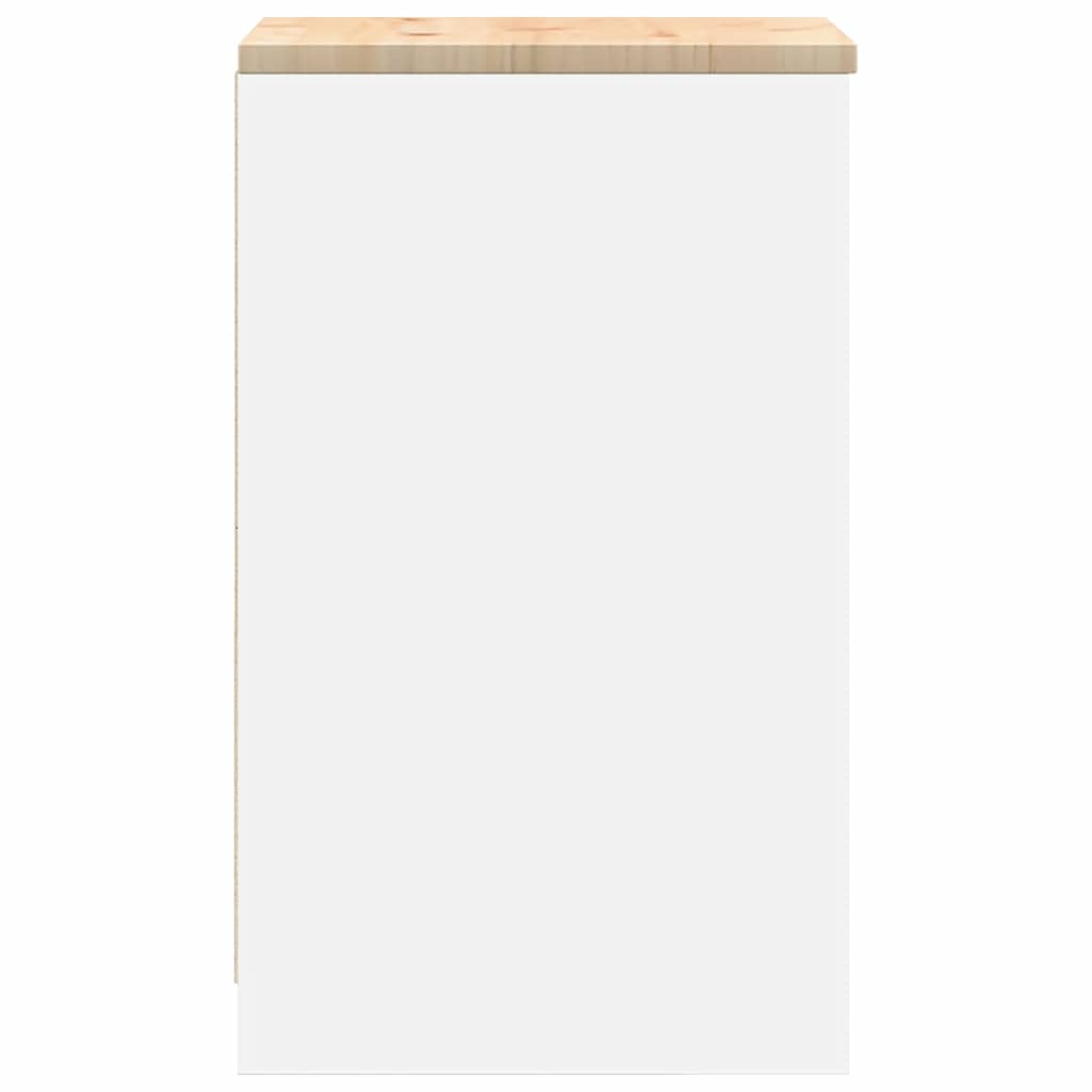 Autotallin Säilytyskaappi Valkoinen 40X51X85 Cm Täysi Mänty