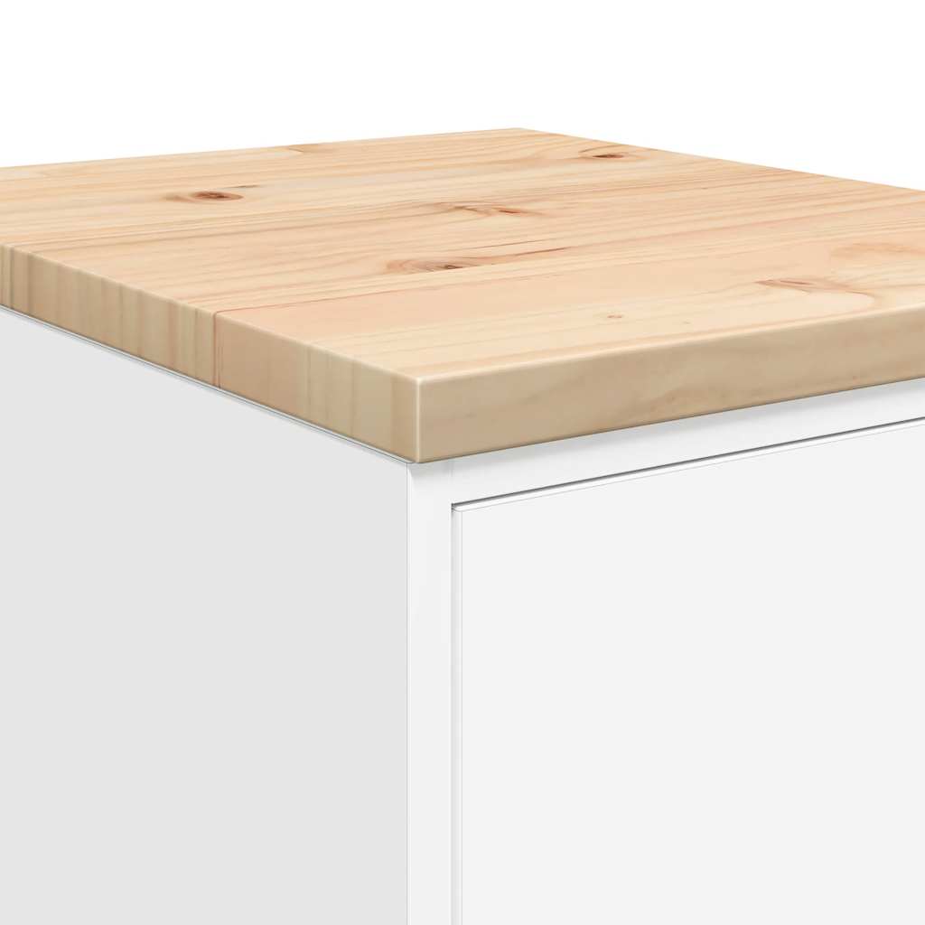 Autotallin Säilytyskaappi Valkoinen 40X51X85 Cm Täysi Mänty