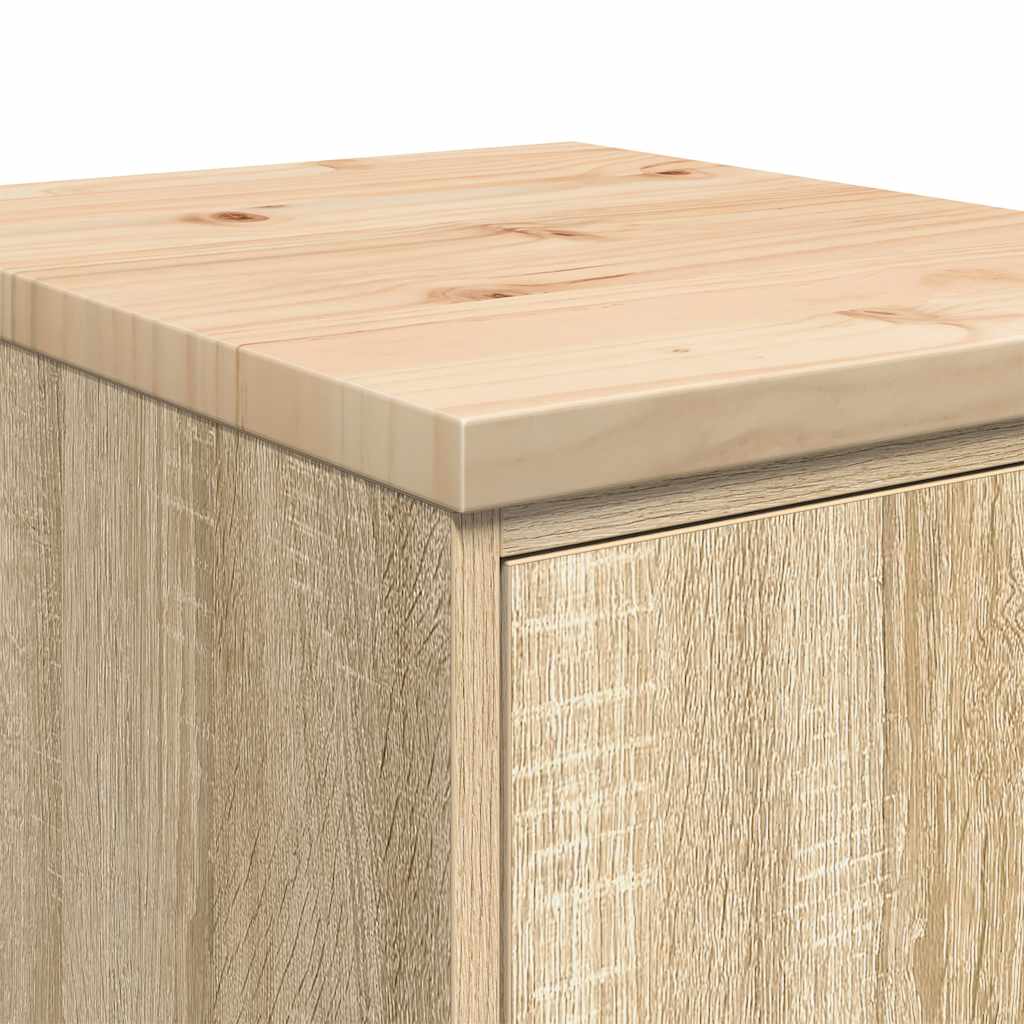 Autotallin Säilytyskaappi Sonoma Tammi 40X51X85 Cm Täysi Mänty