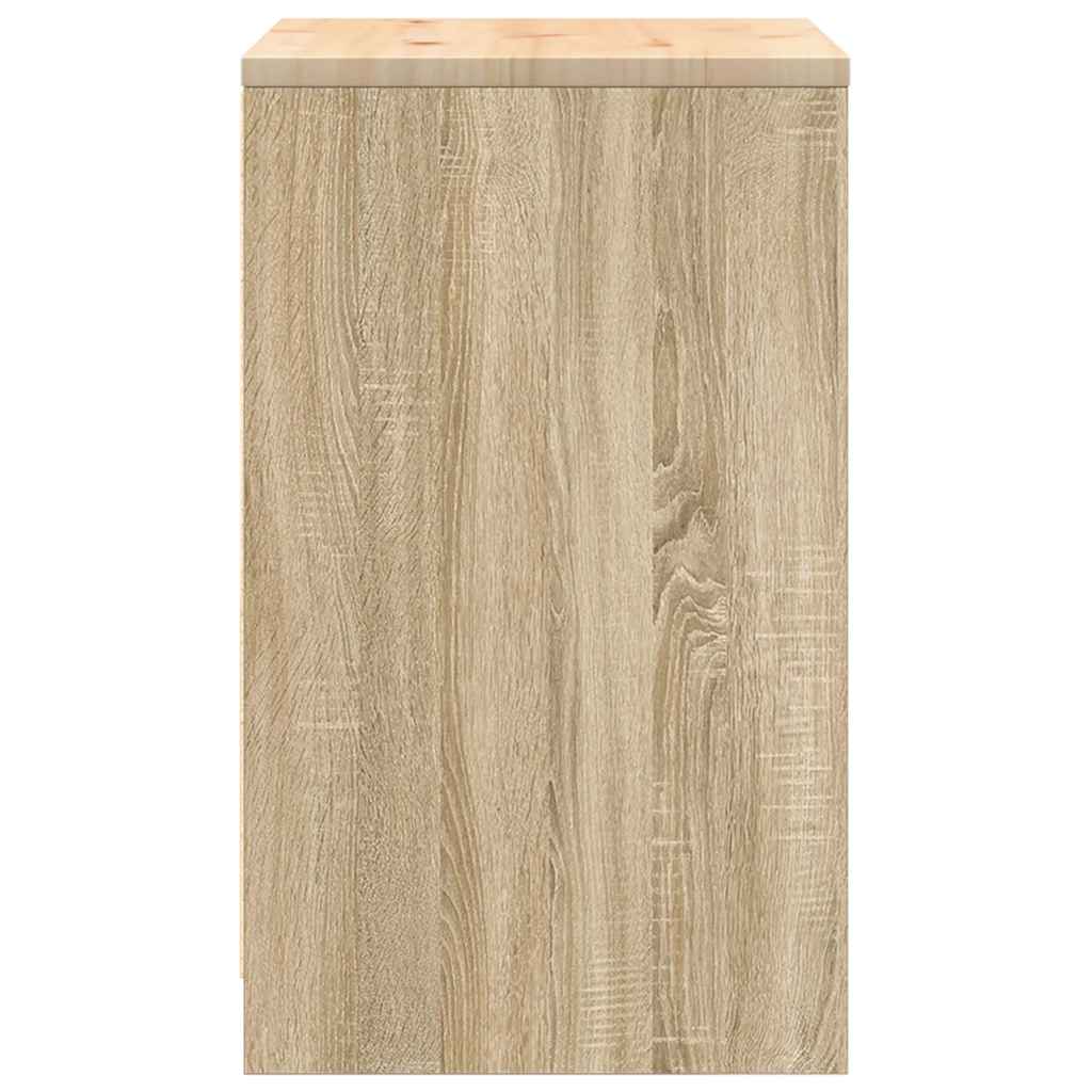 Autotallin Säilytyskaappi Sonoma Tammi 60X51X85 Cm Täysi Mänty