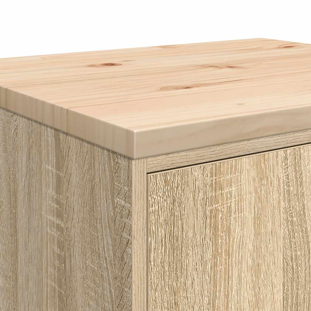 Autotallin Säilytyskaappi Sonoma Tammi 60X51X85 Cm Täysi Mänty