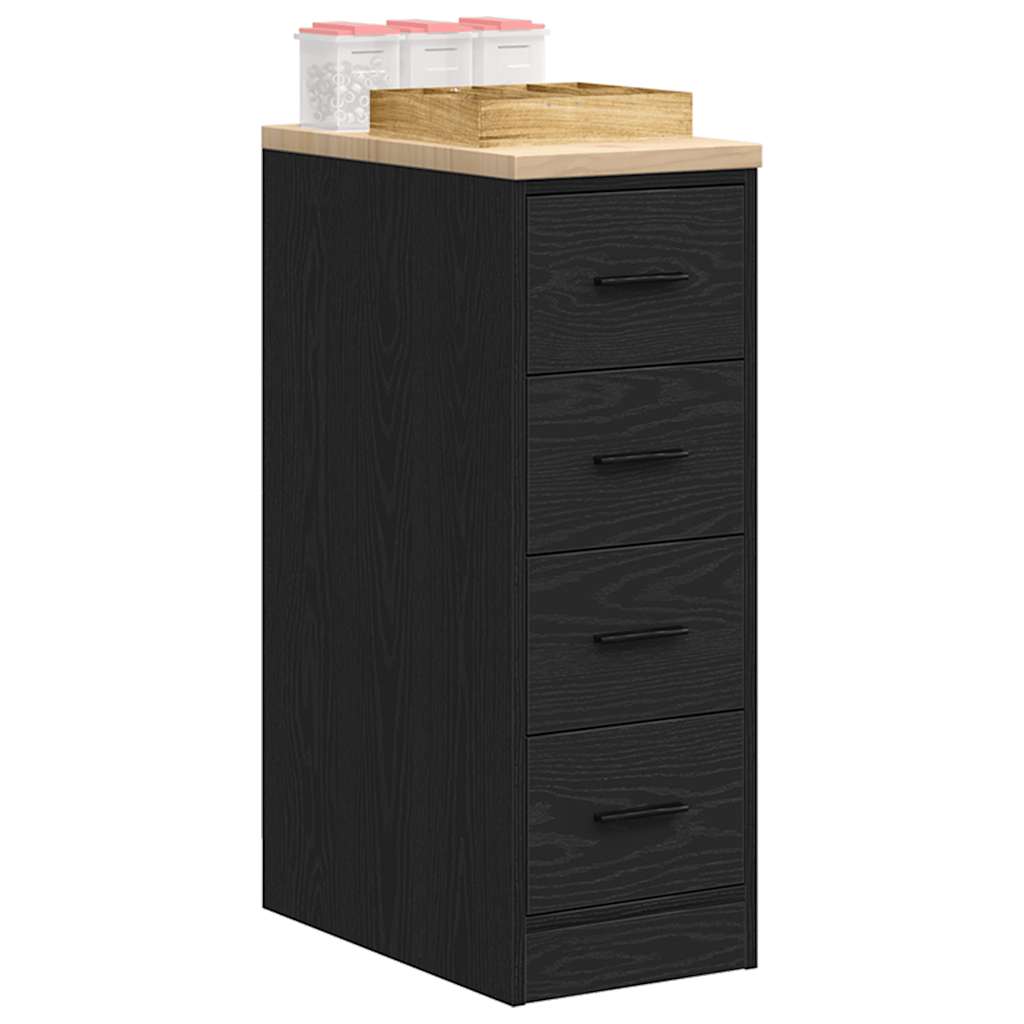Autotallin Säilytyskaappi Musta 30X51X85 Cm Täysi Mänty