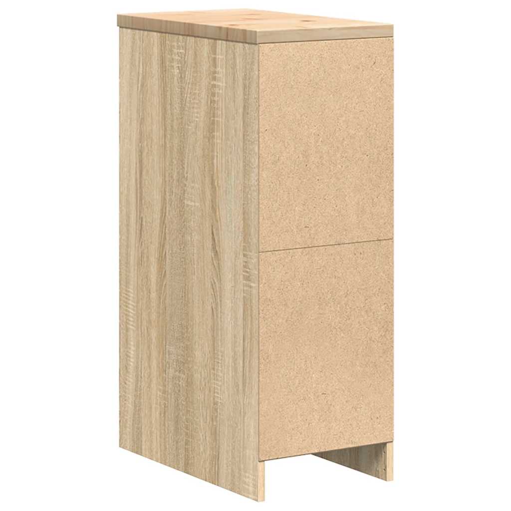 Autotallin Säilytyskaappi Sonoma Tammi 30X51X85 Cm Täysi Mänty