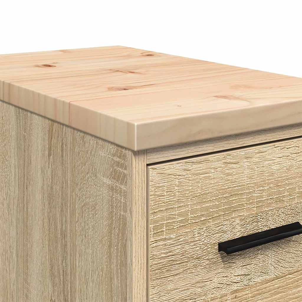 Autotallin Säilytyskaappi Sonoma Tammi 30X51X85 Cm Täysi Mänty