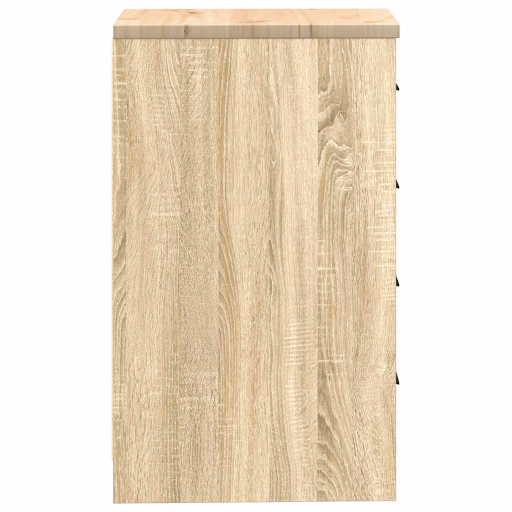 Autotallin Säilytyskaappi Sonoma Tammi 40X51X85 Cm Täysi Mänty