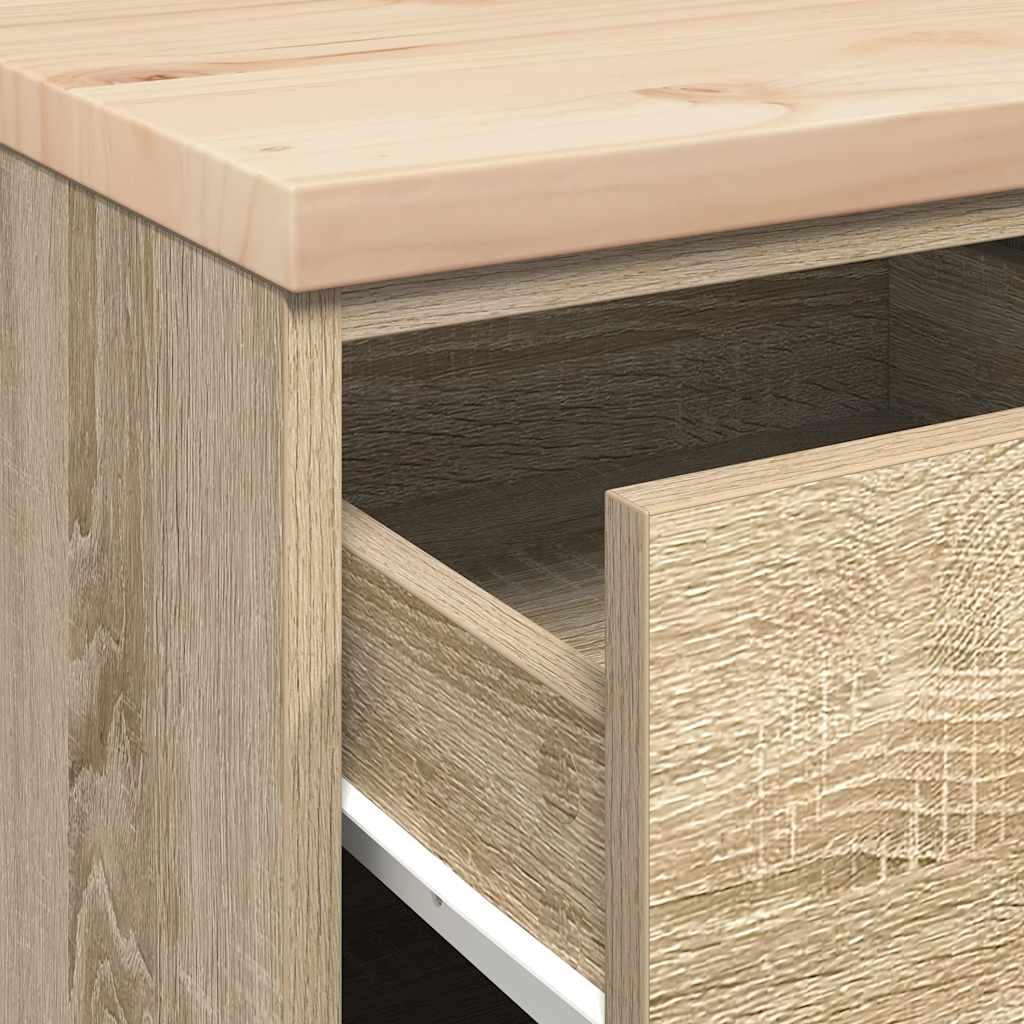 Autotallin Säilytyskaappi Sonoma Tammi 40X51X85 Cm Täysi Mänty