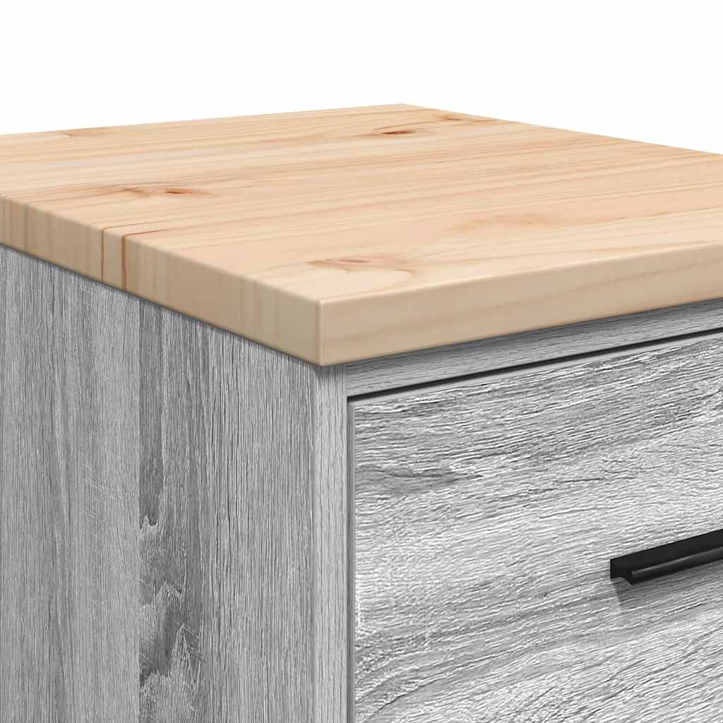 Autotallin Säilytyskaappi Harmaa Sonoma 40X51X85 Cm Täysi Mänty