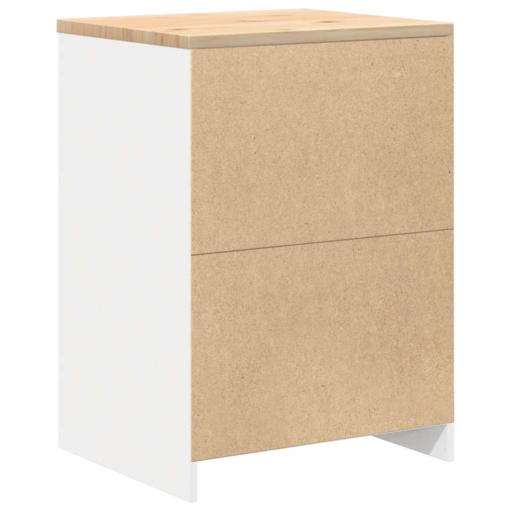 Autotallin Säilytyskaappi Valkoinen 60X51X85 Cm Täysi Mänty