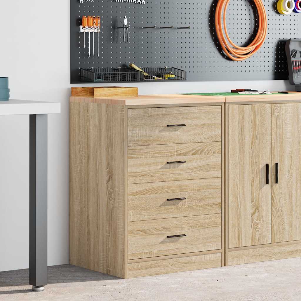 Autotallin Säilytyskaappi Sonoma Tammi 60X51X85 Cm Täysi Mänty