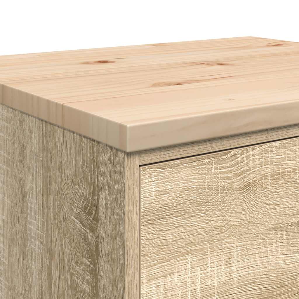 Autotallin Säilytyskaappi Sonoma Tammi 60X51X85 Cm Täysi Mänty