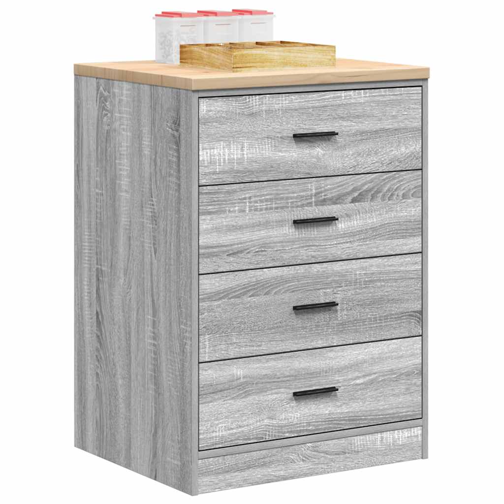 Autotallin Säilytyskaappi Harmaa Sonoma 60X51X85 Cm Täysi Mänty