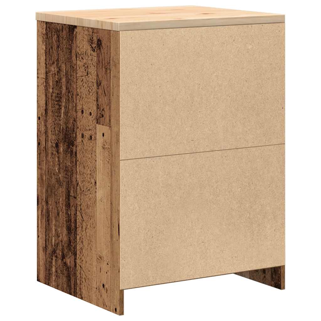 Autotallin Säilytyskaappi Vanha Puu 60X51X85 Cm Täysi Mänty