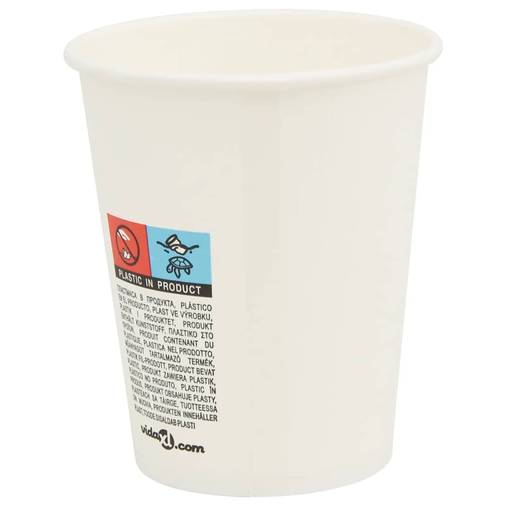 Paperiset Kahvikupit Kansilla 1000 Kpl 8Oz 200Ml