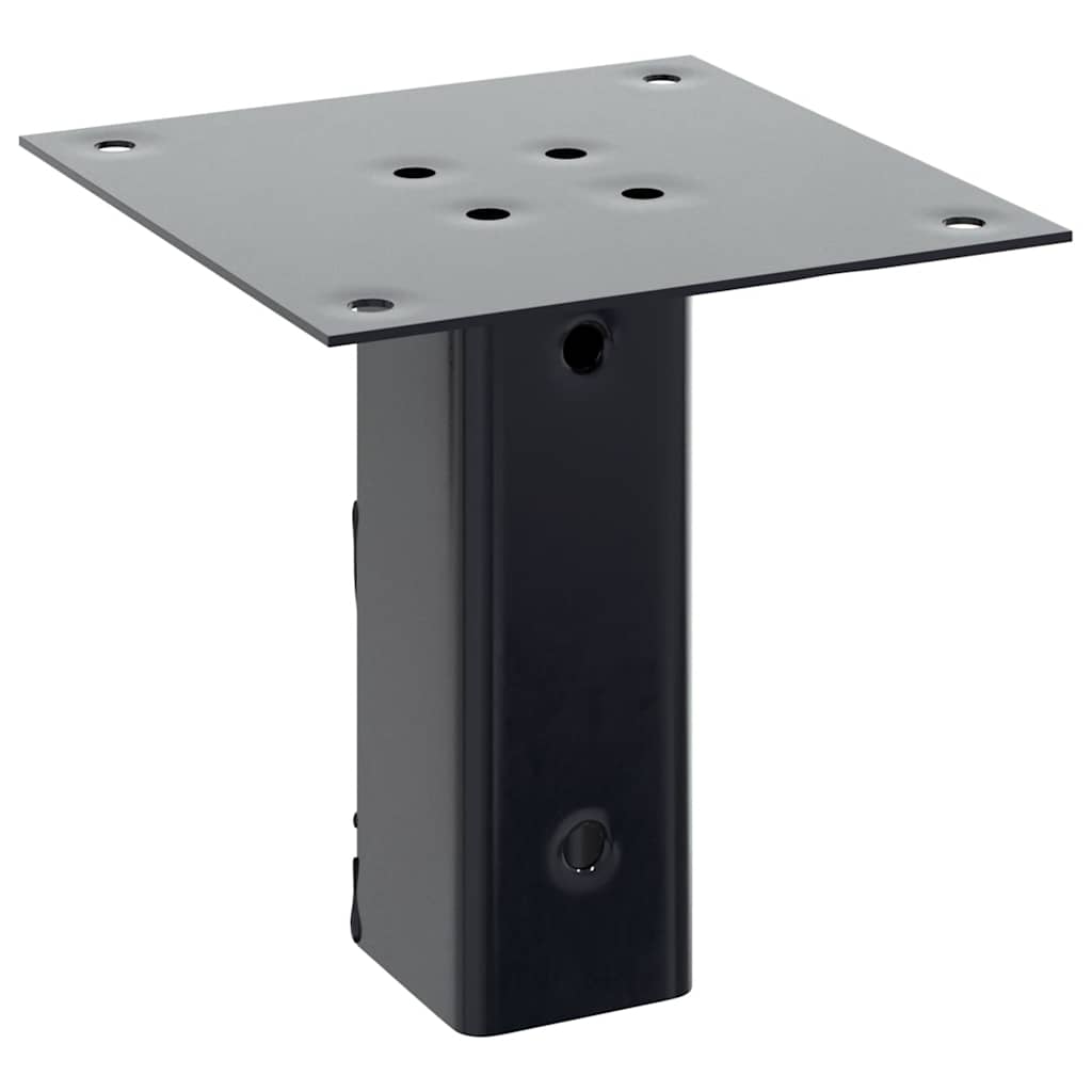 Pylväiden Pohjat Neliö 4 Kpl 51X51 Mm Jauhemaalattu Teräs