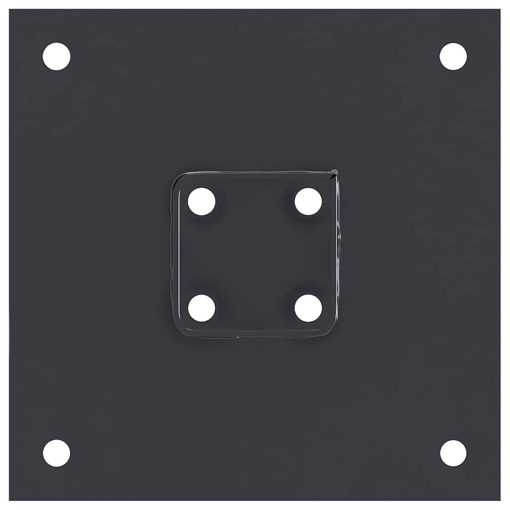 Pylväiden Pohjat Neliö 4 Kpl 51X51 Mm Jauhemaalattu Teräs