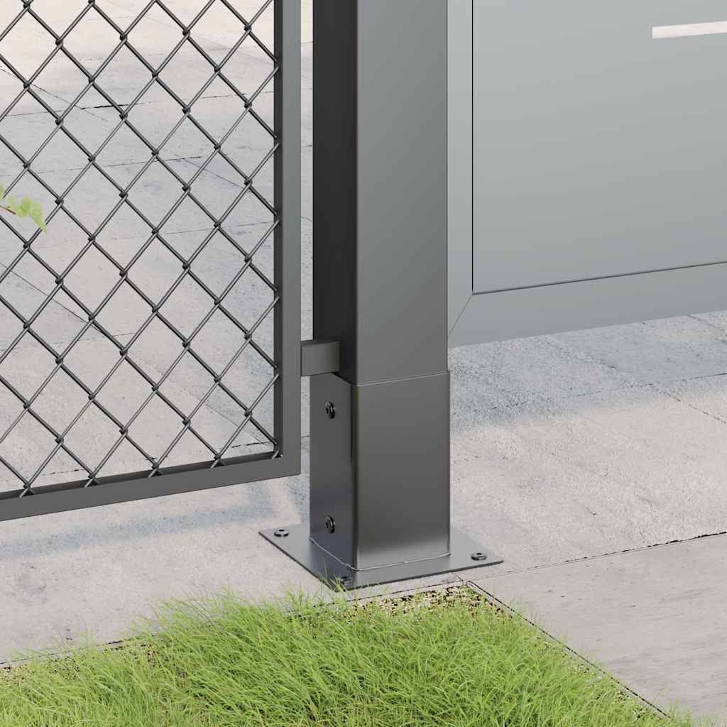 Pylväiden Pohjat Neliö 12 Kpl 81X81 Mm Jauhemaalattu Teräs