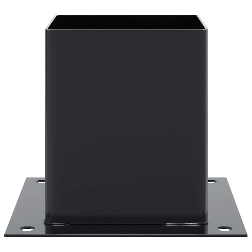 Pylväiden Pohjat Neliö 12 Kpl 101X101 Mm Jauhemaalattu Teräs