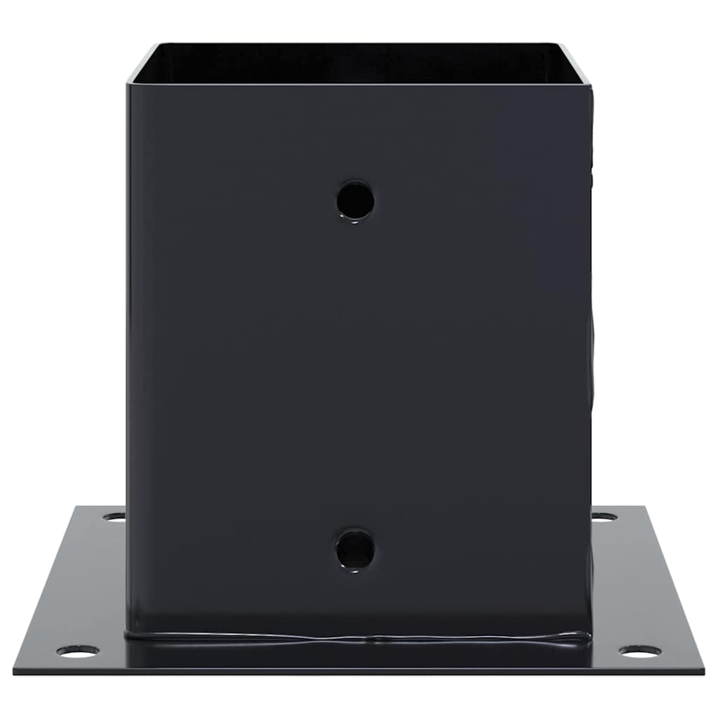 Pylväiden Pohjat Neliö 4 Kpl 121X121 Mm Jauhemaalattu Teräs