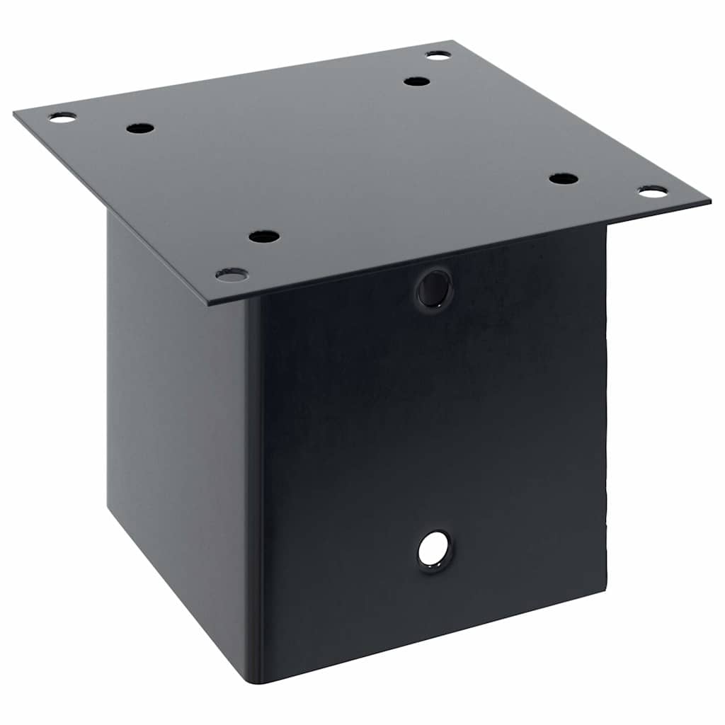 Pylväiden Pohjat Neliö 4 Kpl 141X141 Mm Jauhemaalattu Teräs