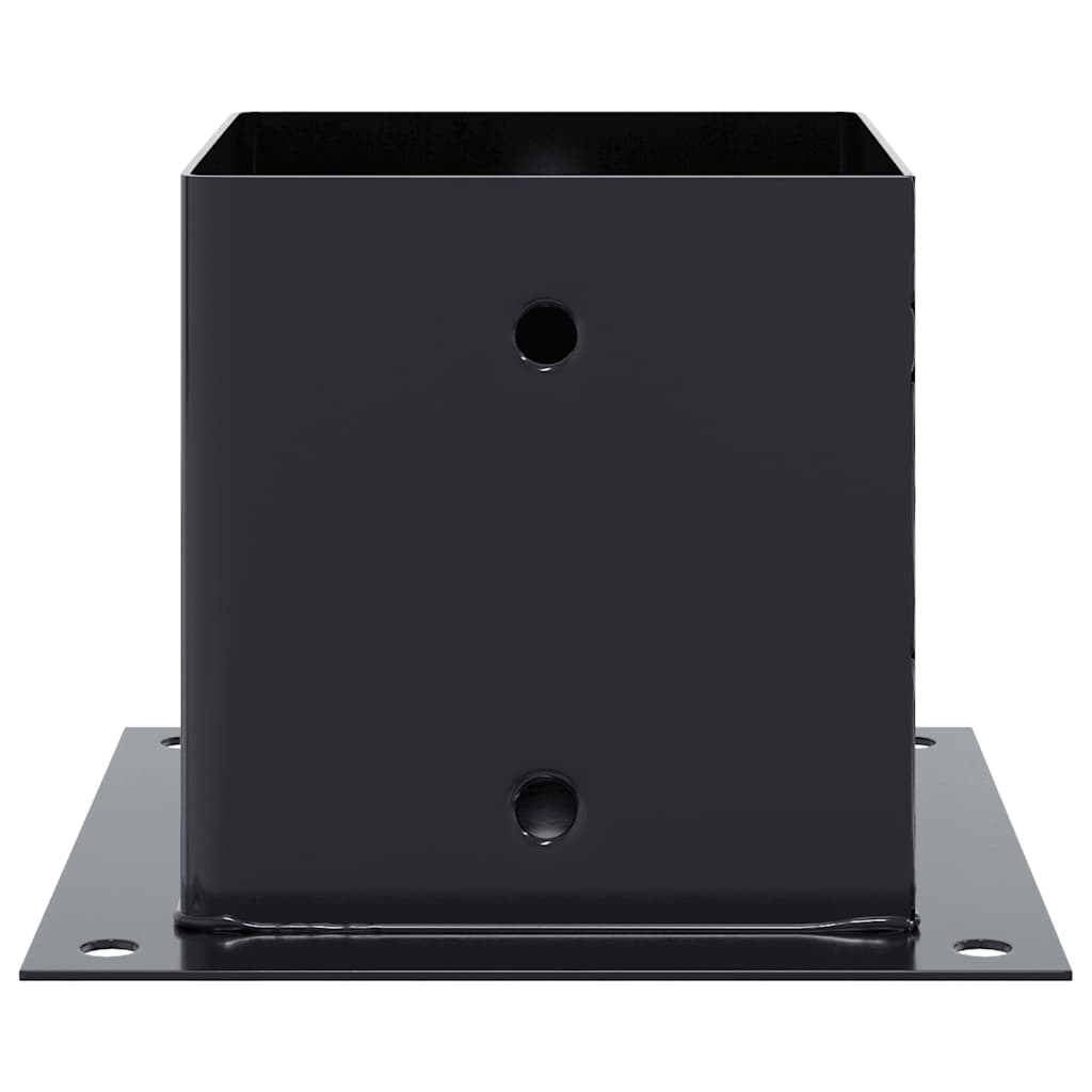 Pylväiden Pohjat Neliö 12 Kpl 141X141 Mm Jauhemaalattu Teräs
