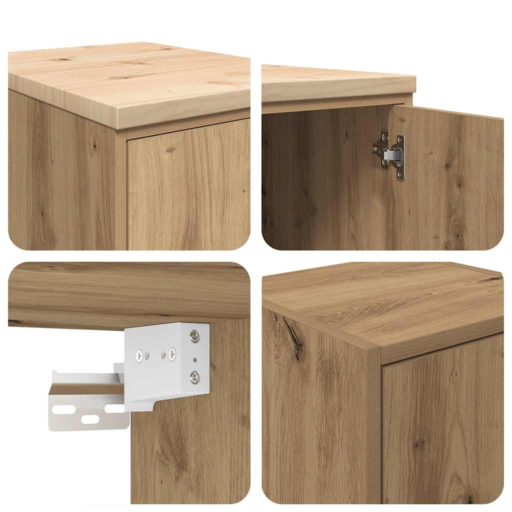 Autotallikaapit 2 Kpl Artisaanitammi Tekninen Puu