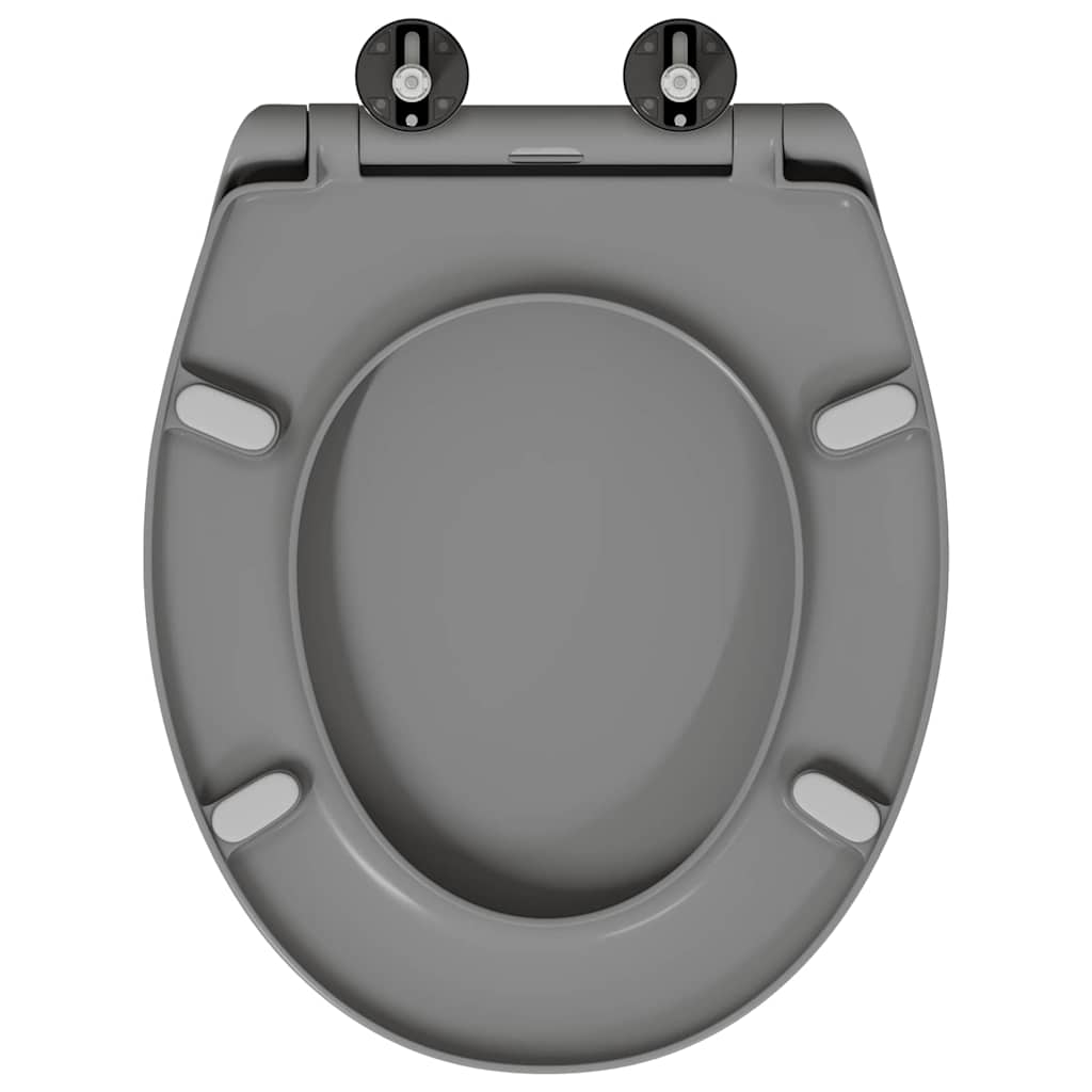 Wc-Istuin Harmaa 47 X 37 X 4 Cm Duroplast