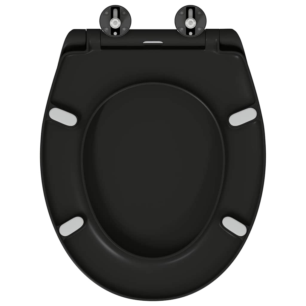 Wc-Istuin Musta 47 X 37 X 4 Cm Duroplast