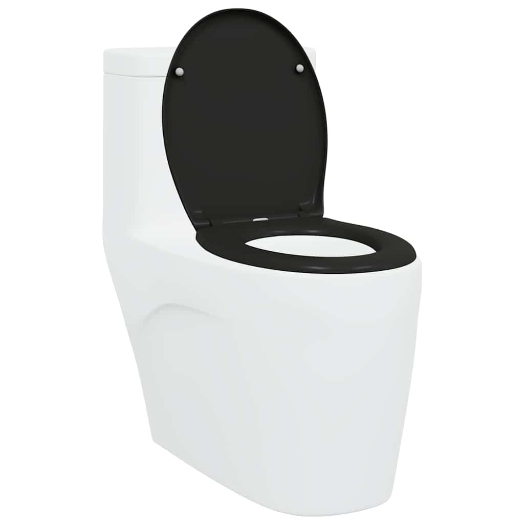 Wc-Istuin Musta 47 X 37 X 4 Cm Duroplast