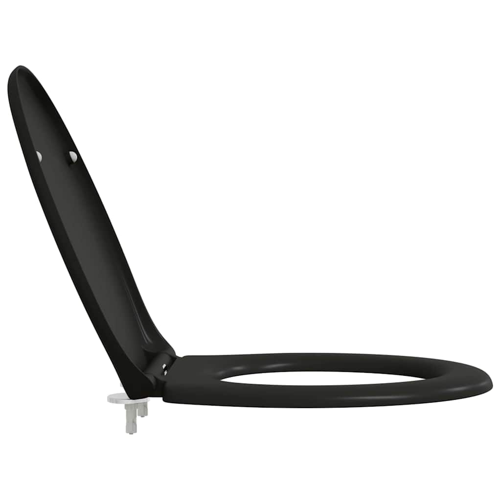 Wc-Istuin Musta 47 X 37 X 4 Cm Duroplast
