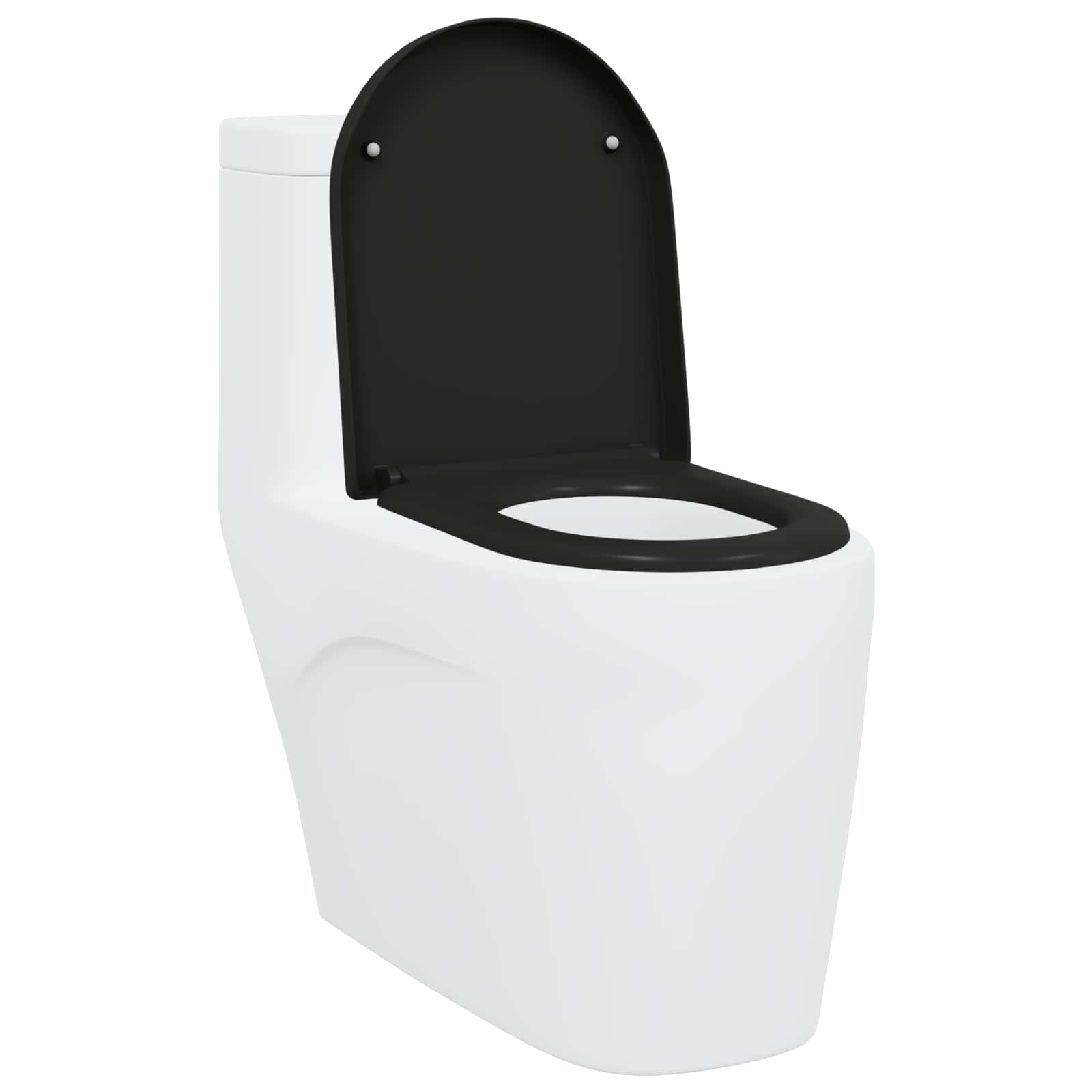 Wc-Istuin Musta 49 X 36 X 4 Cm Duroplast