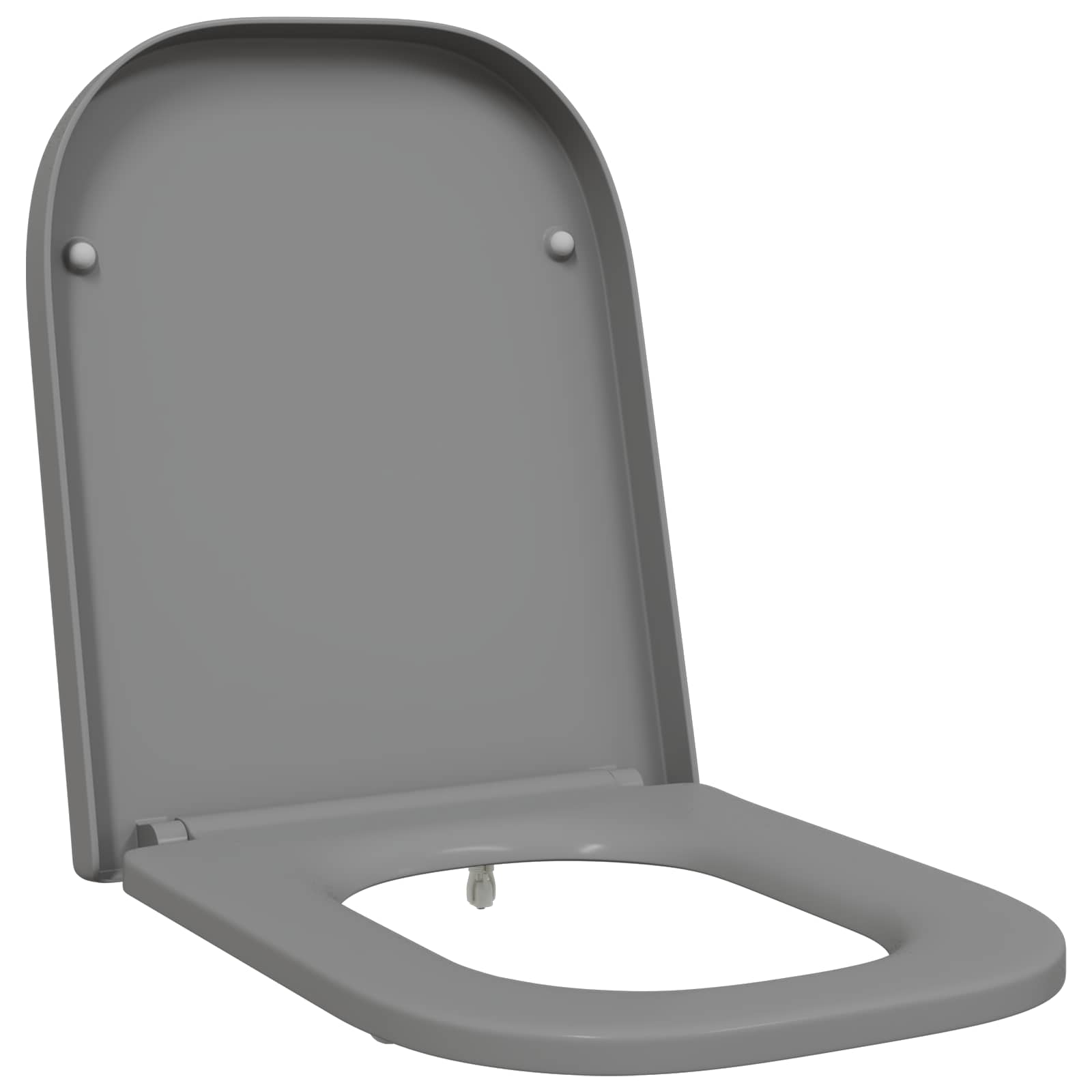Wc-Istuin Harmaa 47,5 X 35 X 3,6 Cm Duroplast