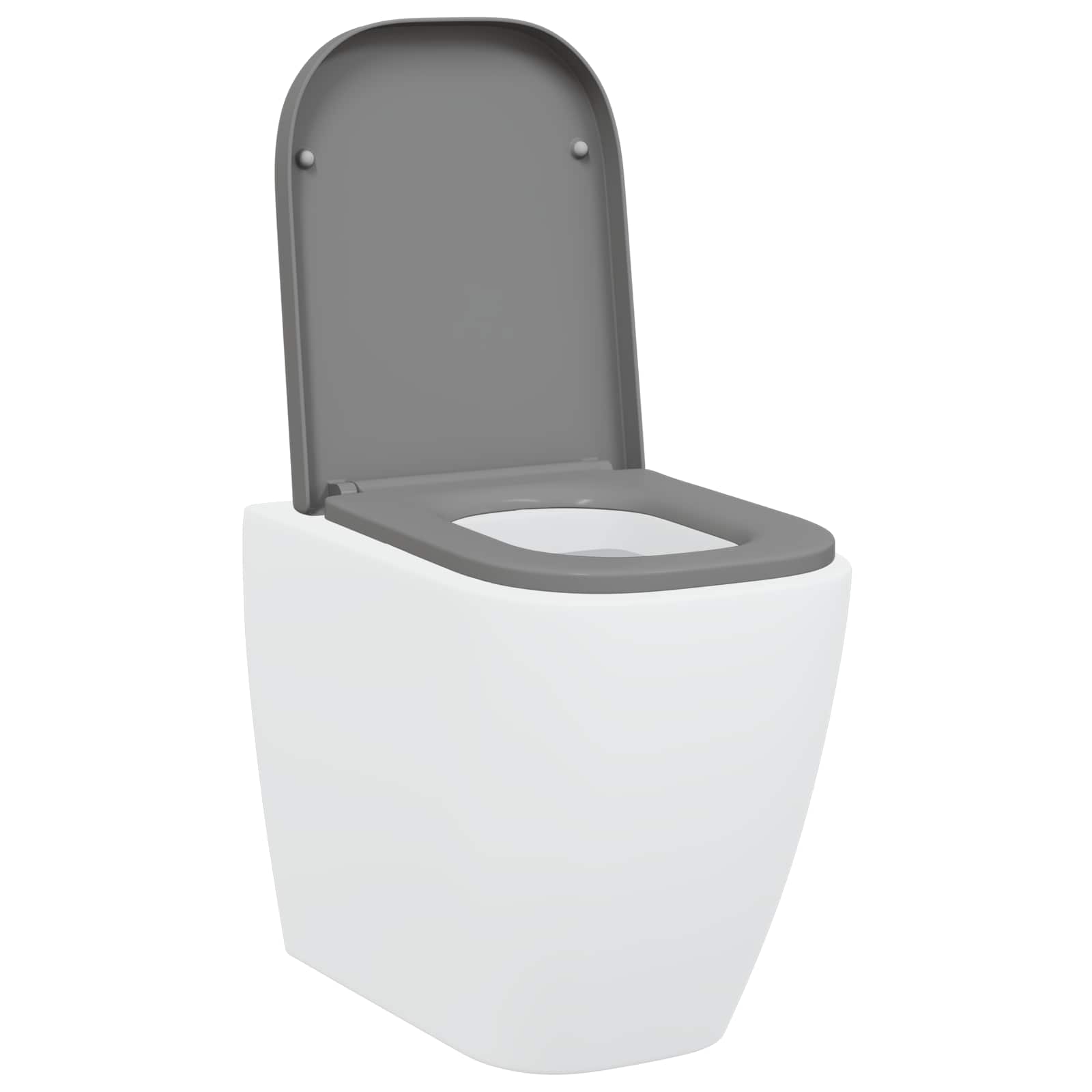 Wc-Istuin Harmaa 47,5 X 35 X 3,6 Cm Duroplast